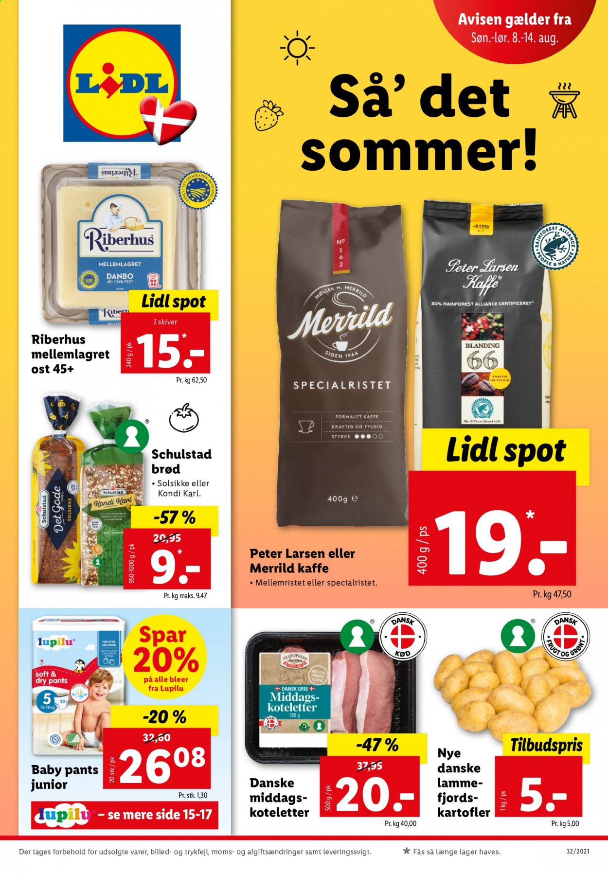 Lidl tilbud - 8.8.2021 - 14.8.2021. Side 1
