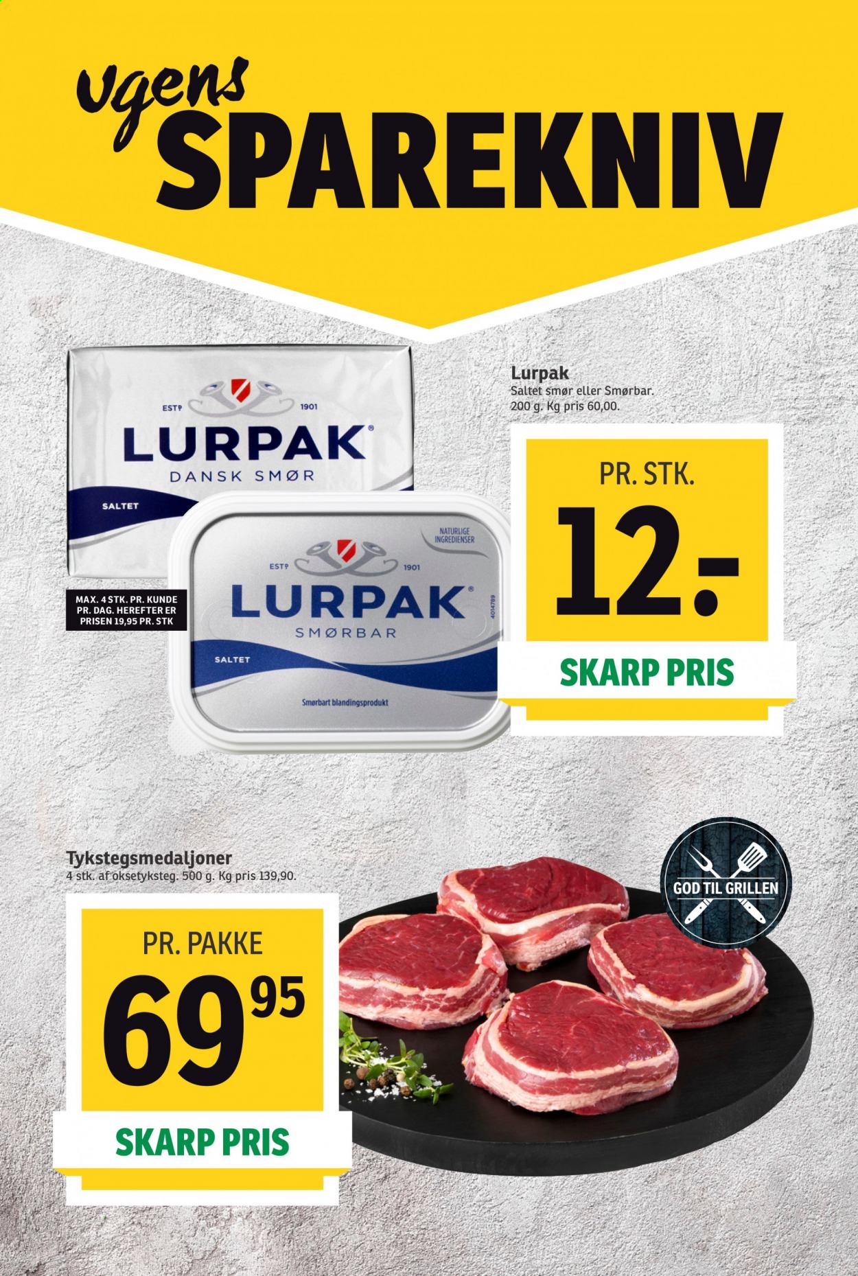thumbnail - SPAR tilbud  - 7.8.2021 - 13.8.2021 - tilbudsprodukter - smør, Lurpak, smørbar. Side 3.