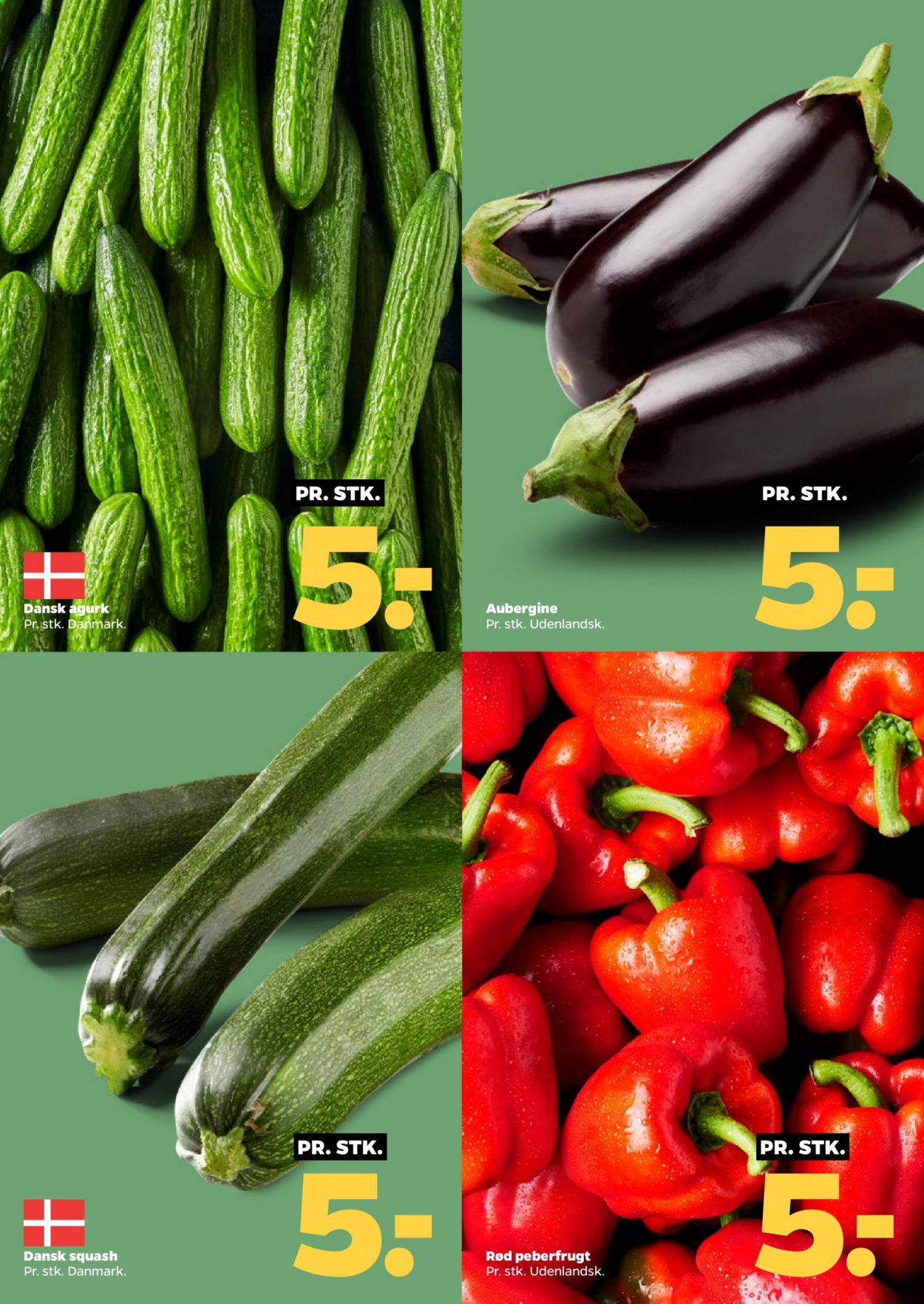 thumbnail - Netto tilbud  - 14.8.2021 - 20.8.2021 - tilbudsprodukter - agurk, aubergine, peberfrugt, Squash. Side 2.