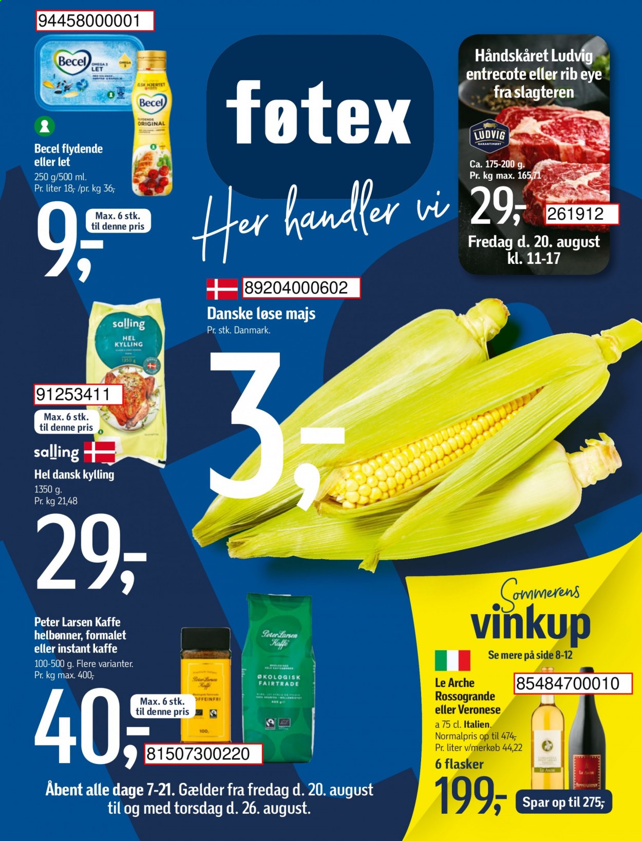 føtex tilbud - 20.8.2021 - 26.8.2021. Side 1