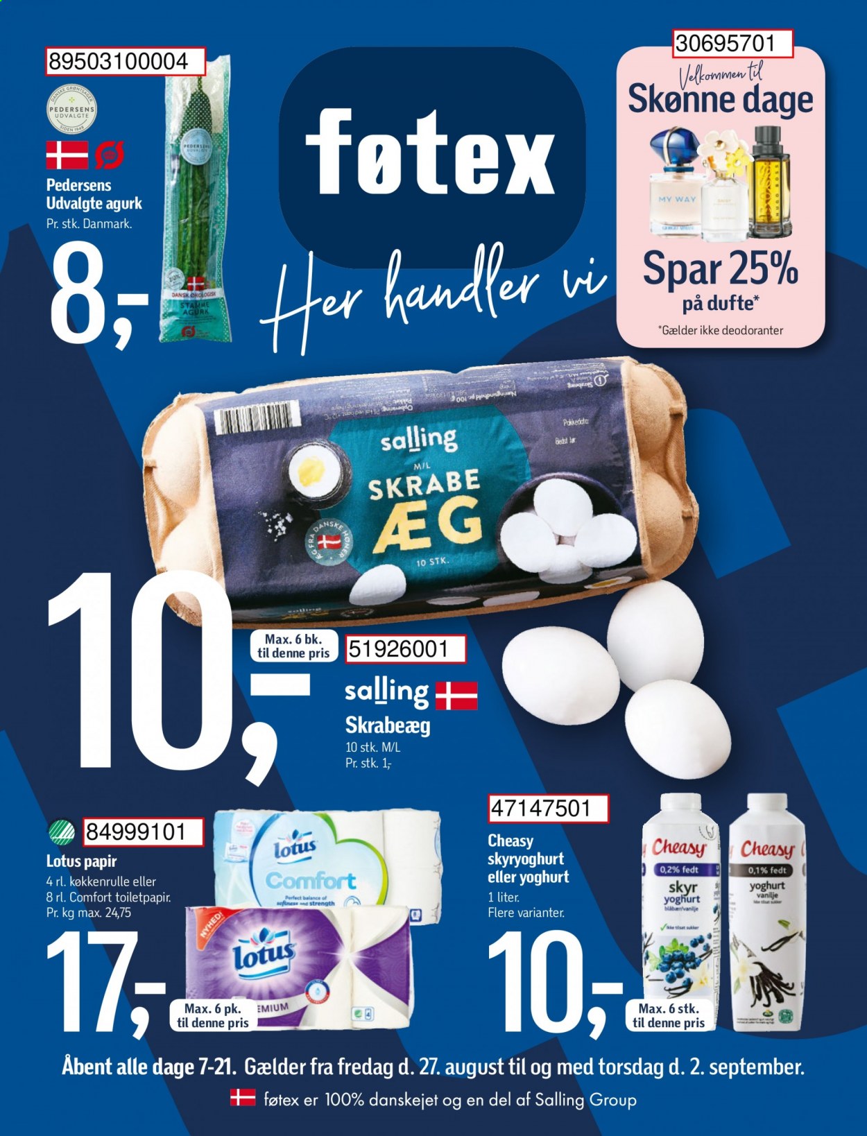 føtex tilbud - 27.8.2021 - 2.9.2021. Side 1