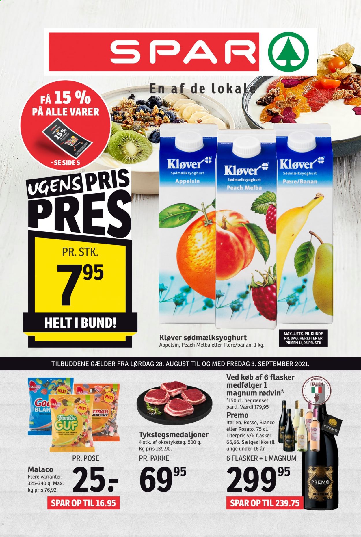 SPAR tilbud - 28.8.2021 - 3.9.2021. Side 1