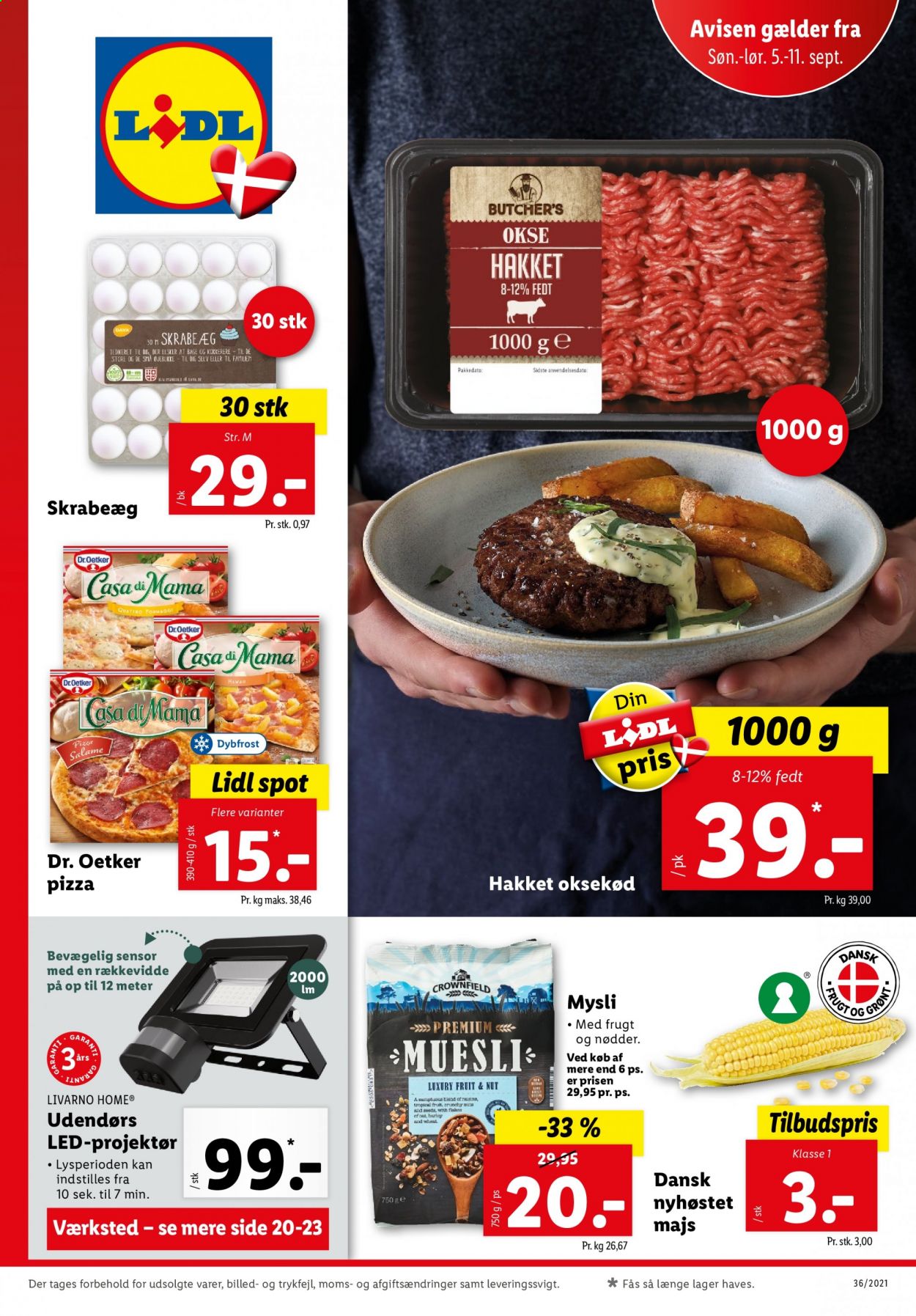 Lidl tilbud - 5.9.2021 - 11.9.2021. Side 1