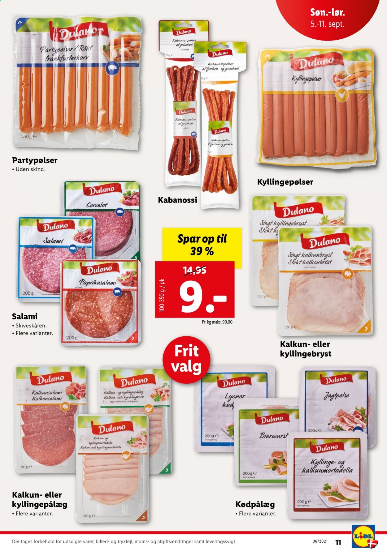 Lidl tilbud - 5.9.2021 - 11.9.2021. Side 11