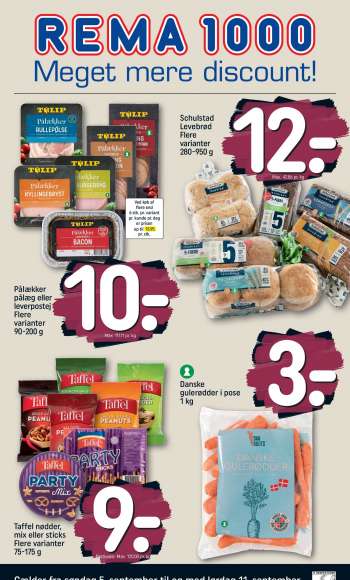 Rema 1000 tilbudsavis  - 05.09.2021 - 11.09.2021.