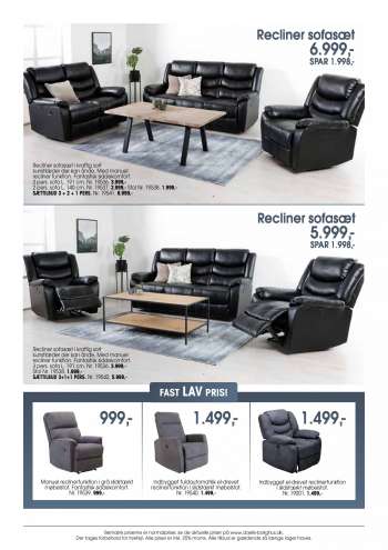 thumbnail - Recliner sofasæt