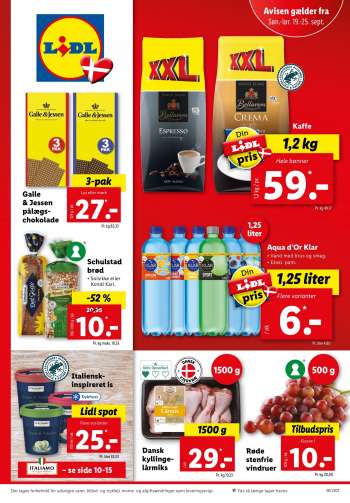 Lidl tilbudsavis  - 19.09.2021 - 25.09.2021.