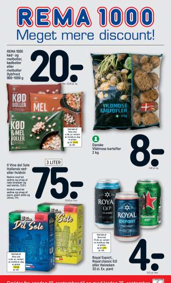 Rema 1000 tilbudsavis  - 19.09.2021 - 25.09.2021.