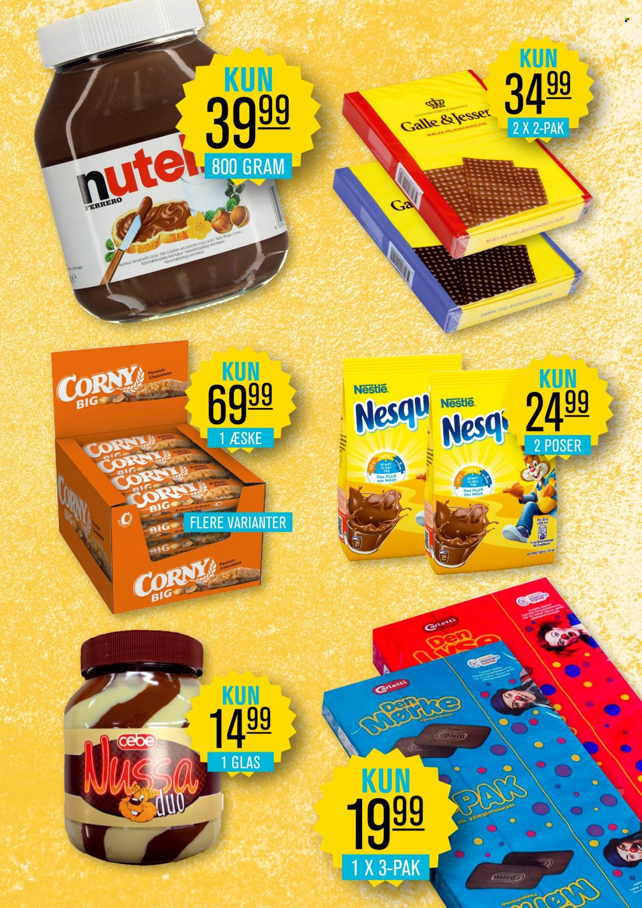 thumbnail - Priss tilbud  - 29.9.2021 - 30.12.2021 - tilbudsprodukter - Nestlé, Ferrero Rocher, chokolade, pålægschokolade, kakao, Corny. Side 9.