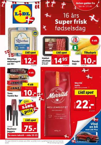 Lidl tilbudsavis  - 03.10.2021 - 09.10.2021.