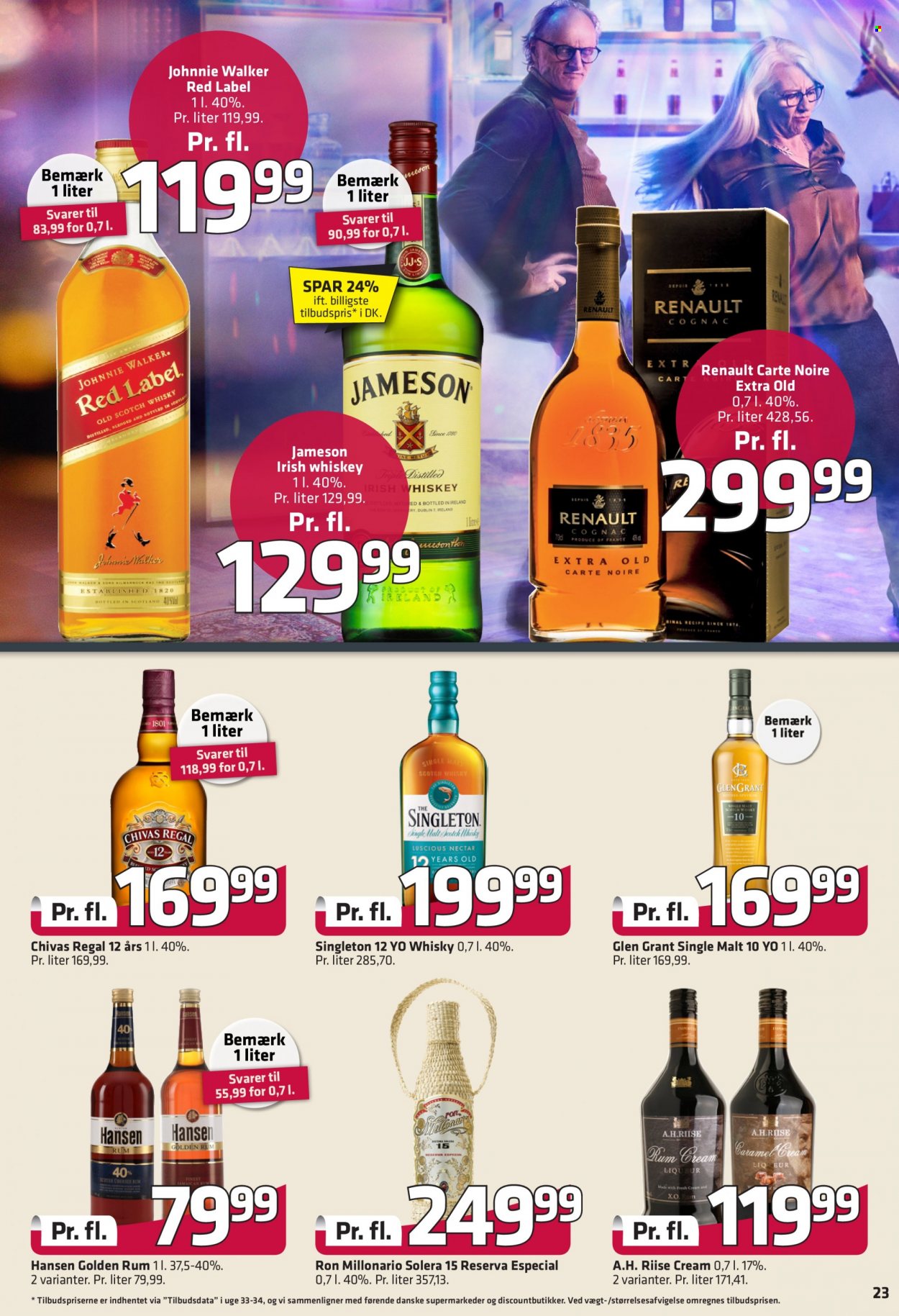 thumbnail - Fleggaard tilbud  - 13.10.2021 - 26.10.2021 - tilbudsprodukter - Jameson, Johnnie Walker, single malt, whisky. Side 32.