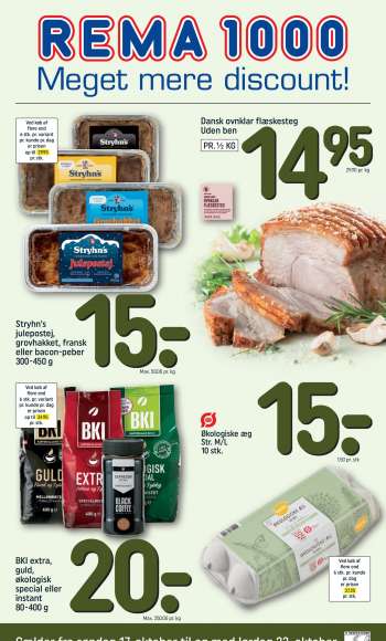 Rema 1000 tilbudsavis  - 17.10.2021 - 23.10.2021.
