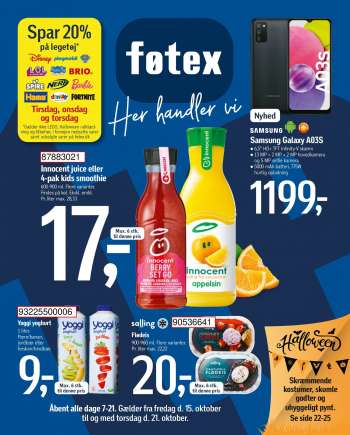 føtex tilbudsavis  - 15.10.2021 - 21.10.2021.