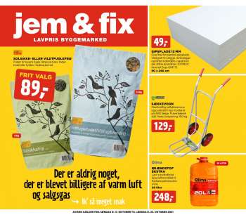 Jem & Fix tilbudsavis  - 17.10.2021 - 23.10.2021.