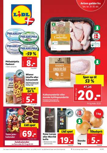 Lidl tilbudsavis  - 24.10.2021 - 30.10.2021.