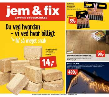 Jem & Fix tilbudsavis  - 31.10.2021 - 06.11.2021.