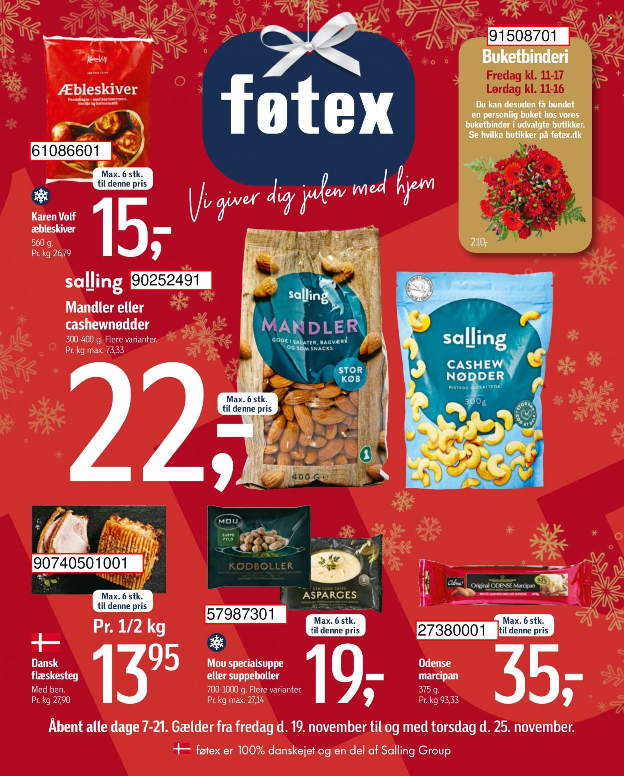 føtex tilbud - 19.11.2021 - 25.11.2021. Side 1
