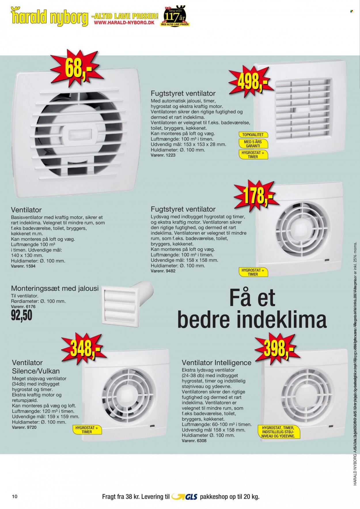 thumbnail - Harald Nyborg tilbud  - 25.11.2021 - 1.12.2021 - tilbudsprodukter - ventilator, toilet. Side 10.