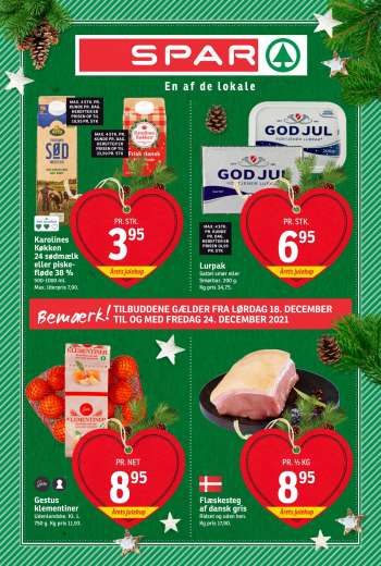 SPAR tilbudsavis  - 18.12.2021 - 24.12.2021.