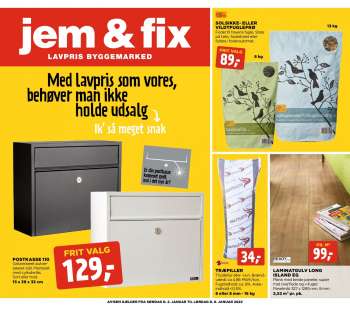 Jem & Fix tilbudsavis  - 02.01.2022 - 08.01.2022.