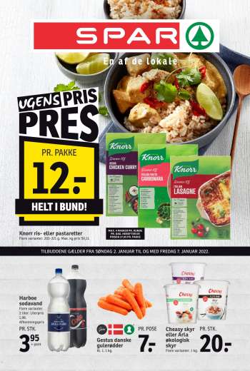 SPAR tilbudsavis  - 02.01.2022 - 07.01.2022.