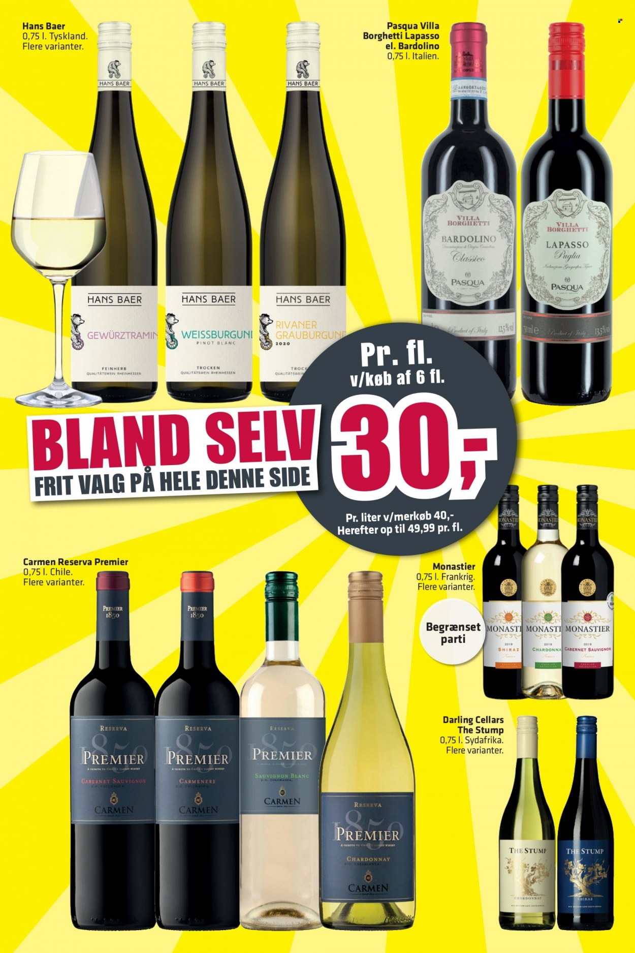 thumbnail - Fleggaard tilbud  - 5.1.2022 - 8.2.2022 - tilbudsprodukter - Cabernet Sauvignon, Chardonnay, Sauvignon Blanc, vin, Shiraz. Side 30.