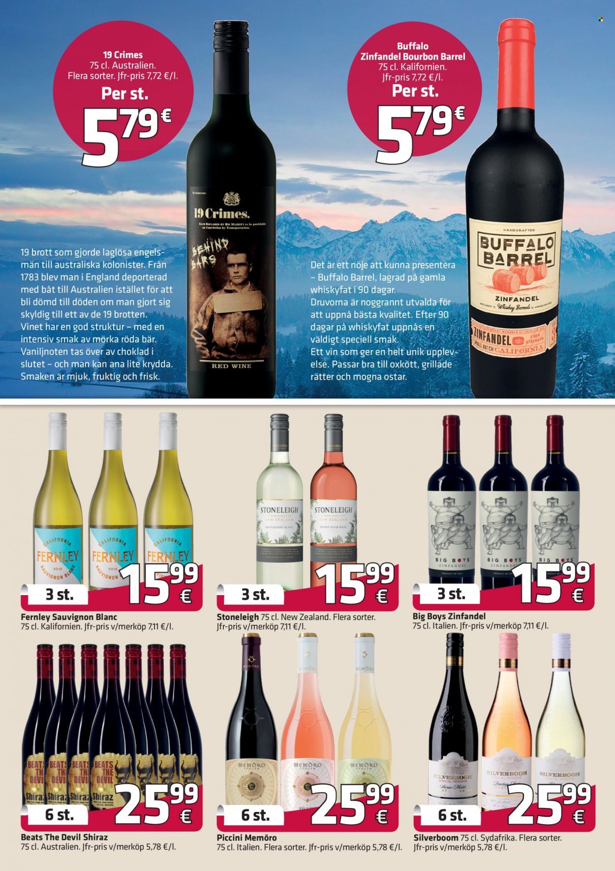 thumbnail - Fleggaard tilbud  - 5.1.2022 - 22.2.2022 - tilbudsprodukter - Sauvignon Blanc, vin, Zinfandel, Shiraz. Side 8.
