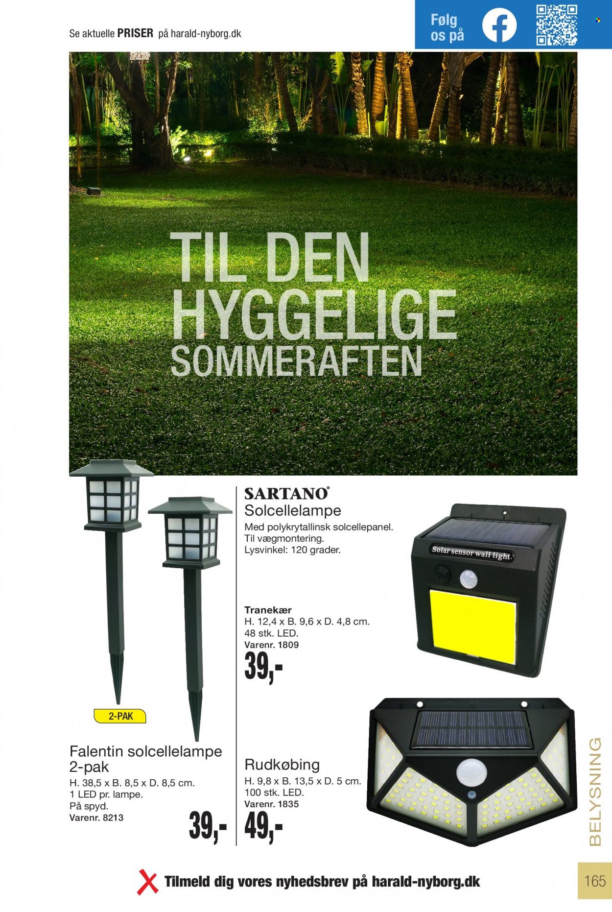 thumbnail - Harald Nyborg tilbud  - tilbudsprodukter - lampe, solcellelampe. Side 165.
