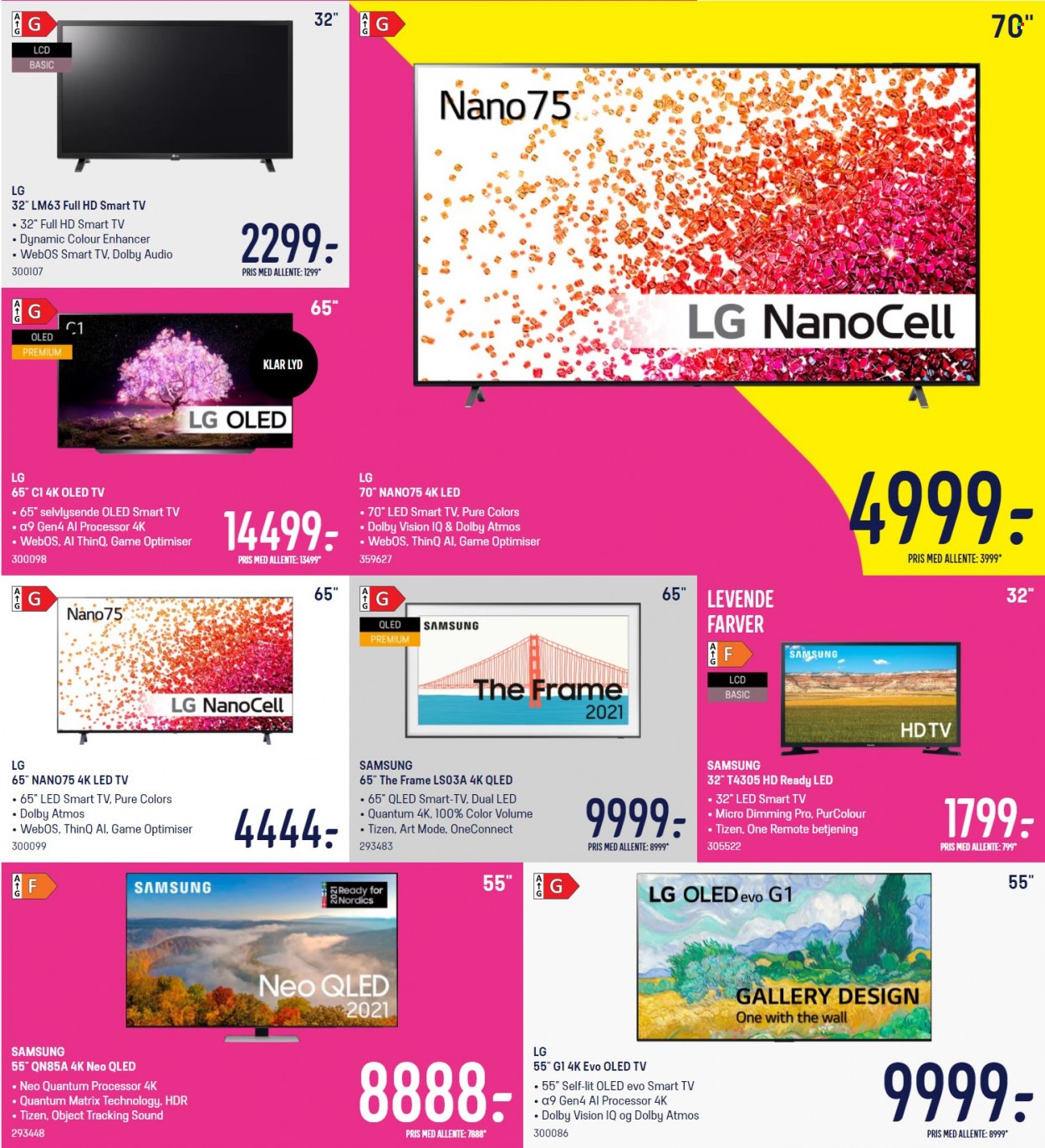 thumbnail - Elgiganten tilbud  - 10.1.2022 - 16.1.2022 - tilbudsprodukter - LG, LED TV, Samsung, Smart TV. Side 4.