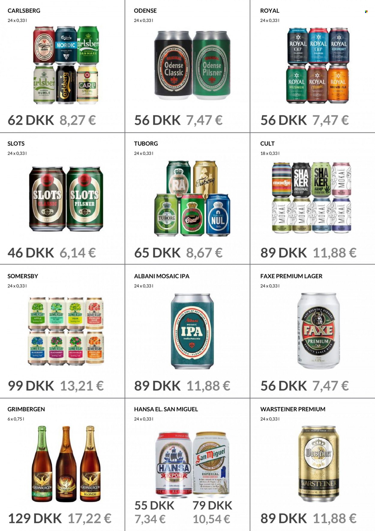 thumbnail - Nielsen Discount tilbud  - tilbudsprodukter - brown ale, Carlsberg, Royal Pilsner, Tuborg, øl, IPA, Grimbergen, Sprite. Side 3.