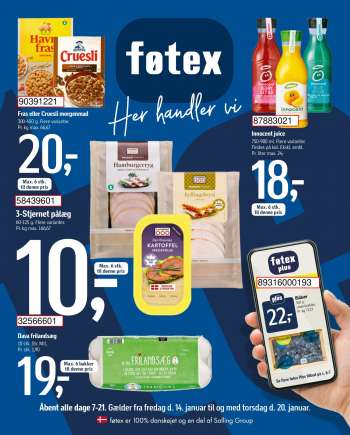føtex tilbudsavis  - 14.01.2022 - 20.01.2022.
