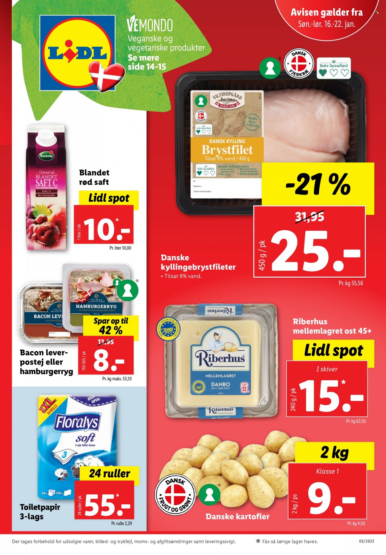 Lidl tilbud - 16.1.2022 - 22.1.2022. Side 1