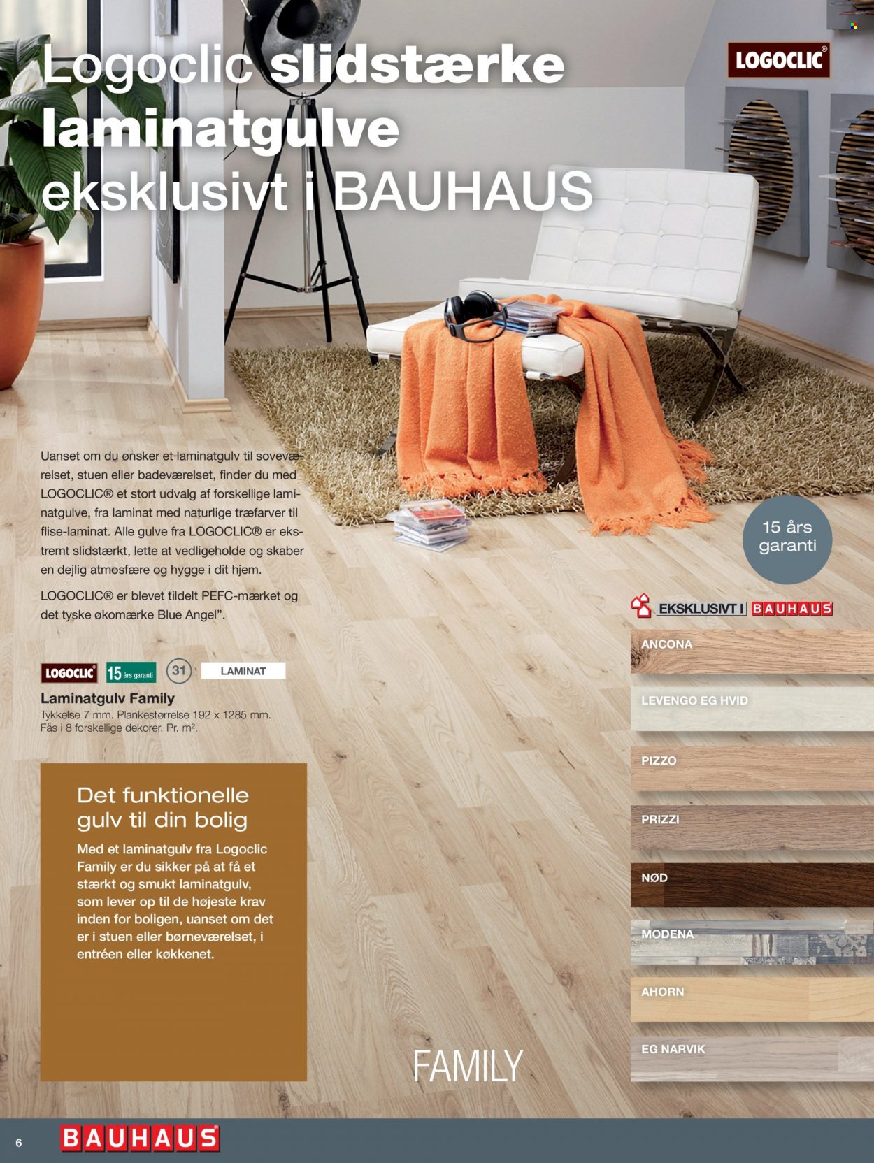thumbnail - Bauhaus tilbud  - tilbudsprodukter - laminatgulv, flise. Side 6.