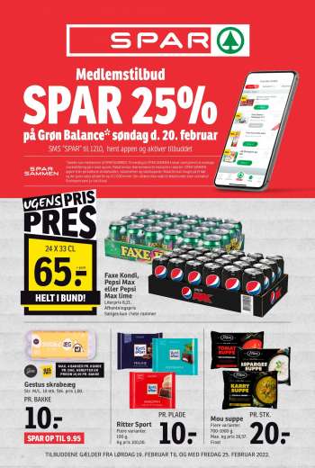 SPAR tilbudsavis  - 19.02.2022 - 25.02.2022.