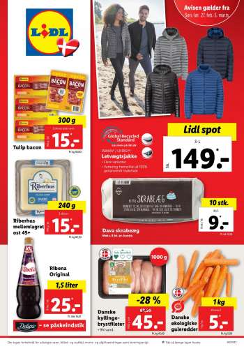 Lidl tilbudsavis  - 27.02.2022 - 05.03.2022.