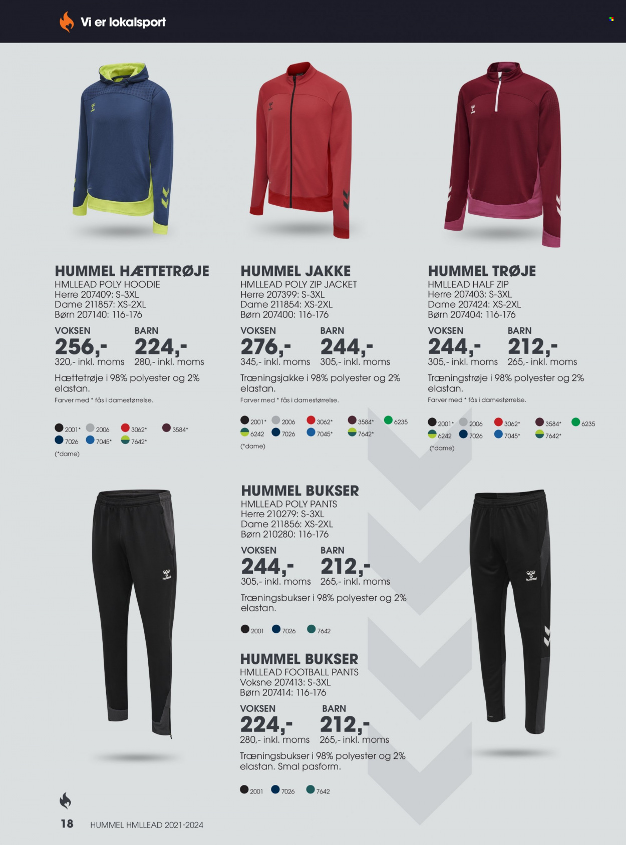 thumbnail - Sportigan tilbud  - tilbudsprodukter - Hummel, jakke, bukser, trøje. Side 18.