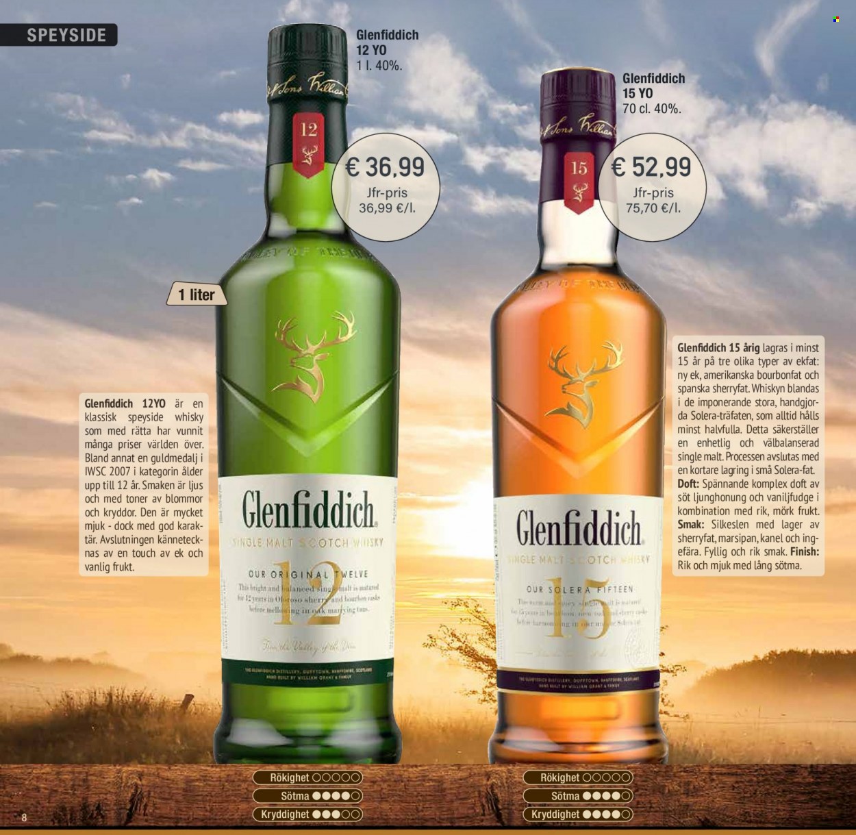thumbnail - Calle tilbud  - 23.3.2022 - 31.12.2022 - tilbudsprodukter - single malt, whisky. Side 8.