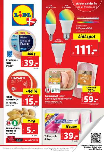 Lidl tilbudsavis  - 27.03.2022 - 02.04.2022.