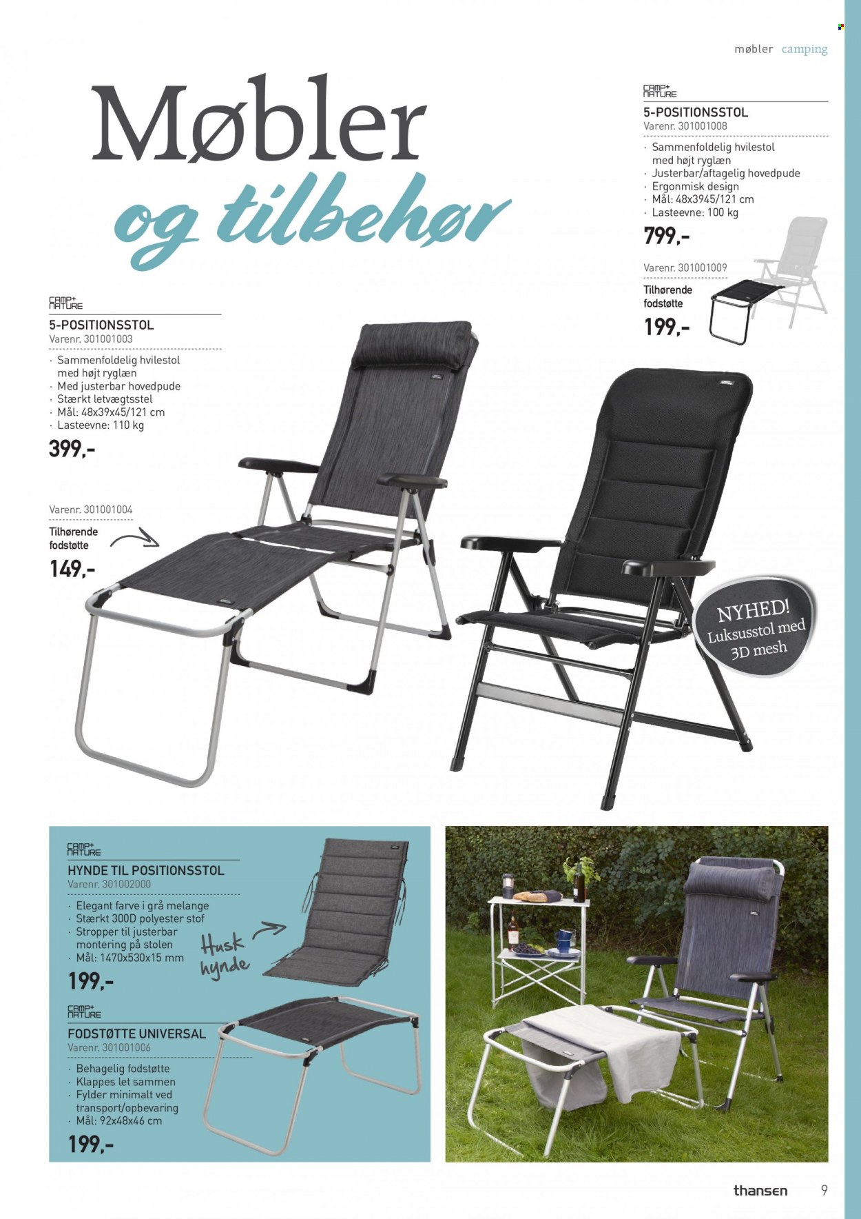 thumbnail - Thansen tilbud  - tilbudsprodukter - camping møbler. Side 9.