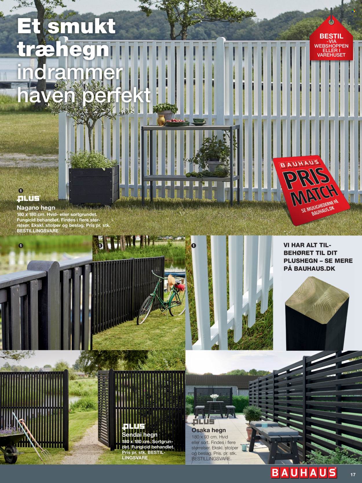 thumbnail - Bauhaus tilbud  - tilbudsprodukter - hegn. Side 17.