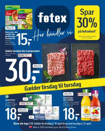 føtex tilbudsavis  - 19.04.2022 - 21.04.2022.