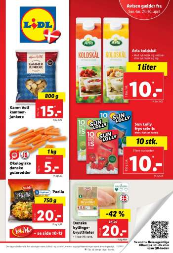 Lidl tilbudsavis  - 24.04.2022 - 30.04.2022.