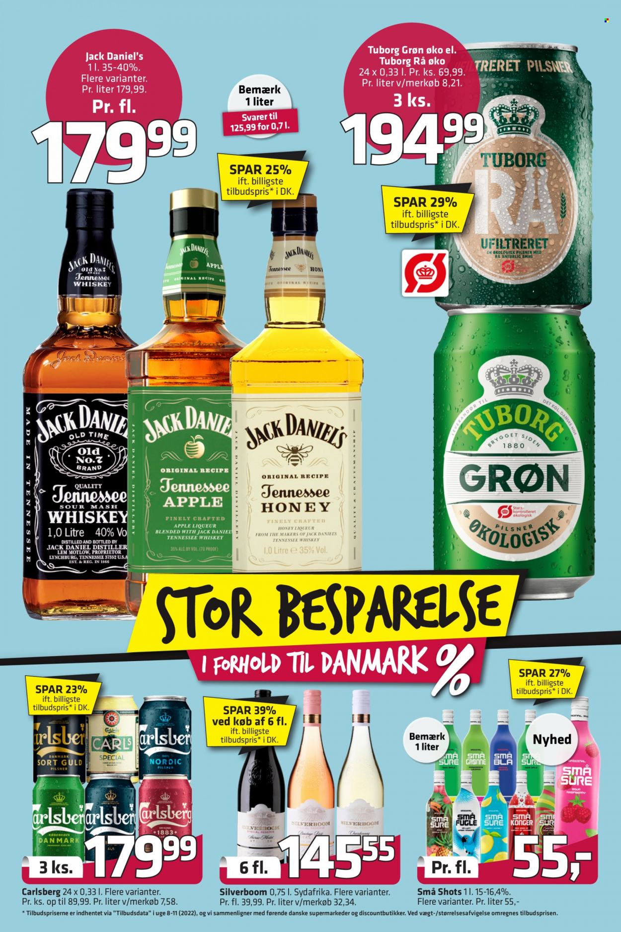 thumbnail - Fleggaard tilbud  - 4.5.2022 - 24.5.2022 - tilbudsprodukter - Carlsberg, Tuborg, øl, Jack Daniel's. Side 5.