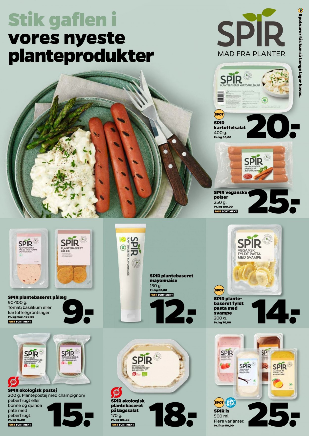 Netto tilbud  - 14.05.2022 - 20.05.2022 - tilbudsprodukter - peberfrugt, champignon, pålæg, pølser, kartoffelsalat, pålægssalat, mayonnaise, grøntsage, pasta, basilikum. Side 14.