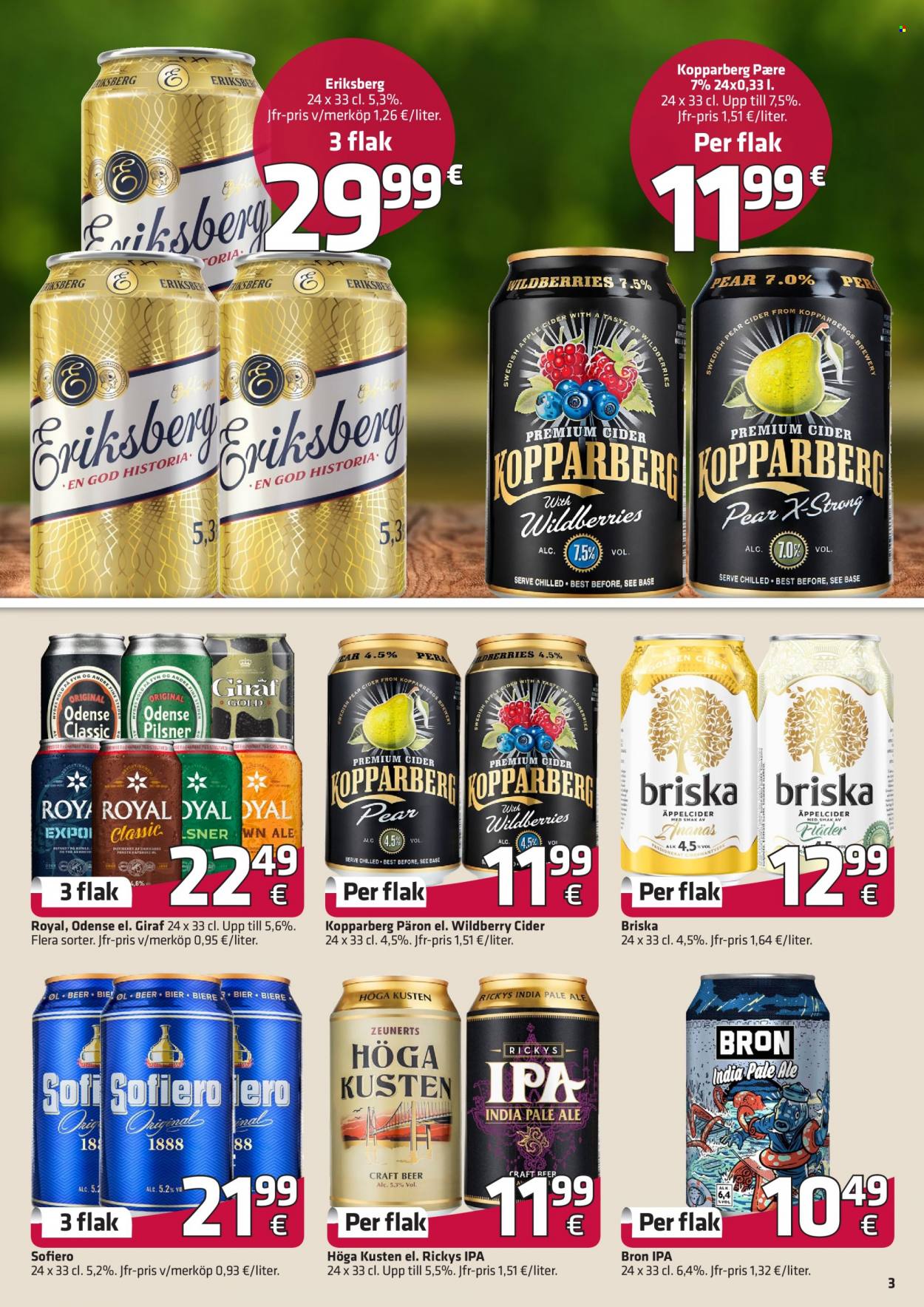 thumbnail - Fleggaard tilbud  - 25.5.2022 - 28.6.2022 - tilbudsprodukter - ananas, pale ale, øl, IPA, cider. Side 3.