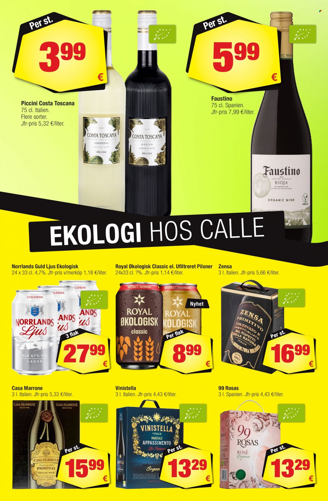 thumbnail - Calle tilbud  - 25.5.2022 - 28.6.2022 - tilbudsprodukter - øl, Rioja, vin. Side 12.