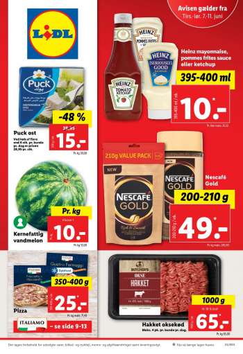 Lidl tilbudsavis  - 07.06.2022 - 11.06.2022.