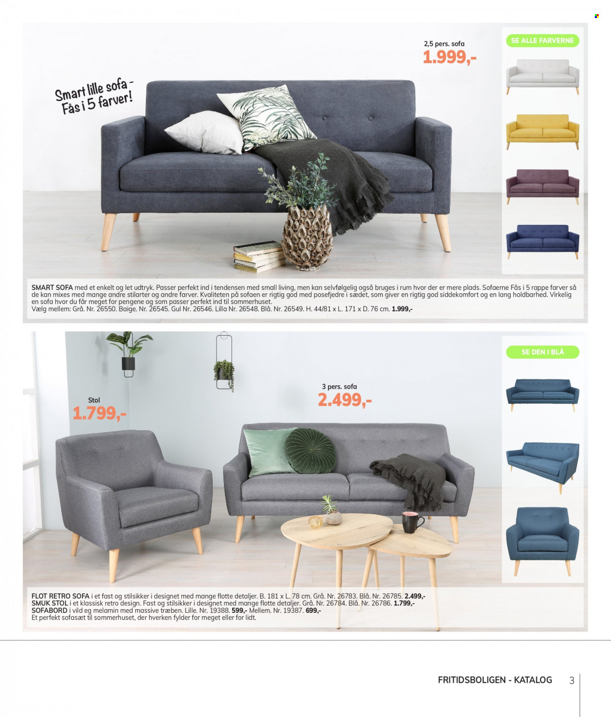 thumbnail - Daells Bolighus tilbud  - tilbudsprodukter - stol, sofa, sofasæt, sofabord. Side 3.