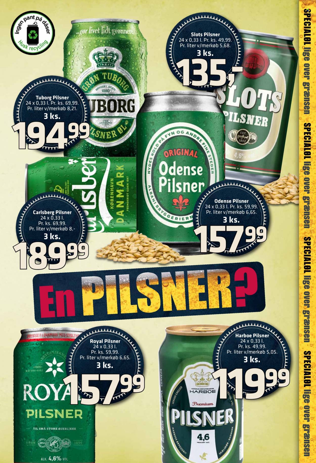 thumbnail - Fleggaard tilbud  - 8.6.2022 - 28.6.2022 - tilbudsprodukter - Carlsberg, Royal Pilsner, Tuborg, øl, Harboe pilsner. Side 5.