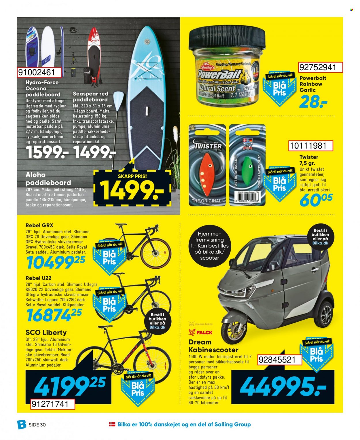 thumbnail - Bilka tilbud  - 17.6.2022 - 30.6.2022 - tilbudsprodukter - taske, rygsæk, scooter, paddleboard. Side 46.